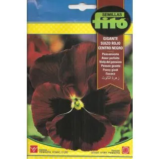 Compra PENSAMIENTO GIGANTE SUIZO ROJO CENTRO NEGRO (0,45 gr.). en la tienda online Fito Agrícola