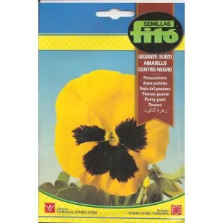 Compra PENSAMIENTO GIGANTE SUIZO AMARILLO CENTRO NEGRO (0,45 gr.). en la tienda online Fito Agrícola