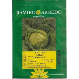 Compra COL EMBASSY F1 (2.500 Semillas) en la tienda online Fito Agrícola