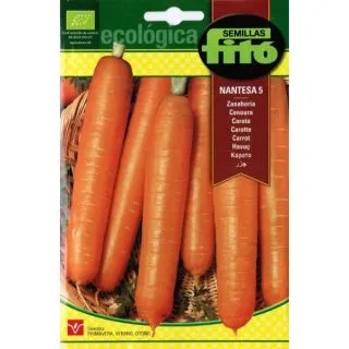 Compra ZANAHORIA NANTESA 5 ECOLÓGICA (2 gr.) en la tienda online Fito Agrícola