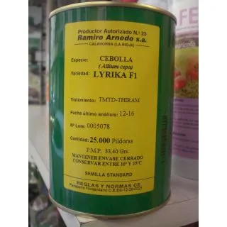 Compra CEBOLLA LYRIKA F-1 Pildorada (25.000 Semillas) en la tienda online Fito Agrícola