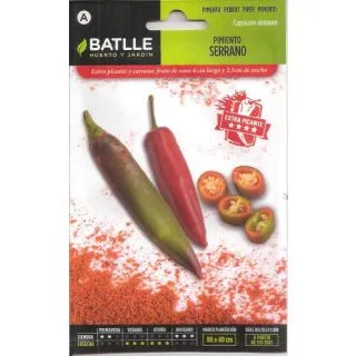 Compra PIMIENTO SERRANO (1 gr.) en la tienda online Fito Agrícola