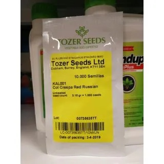 Compra COL KALE RED RUSSIAN (10.000 Semillas) en la tienda online Fito Agrícola