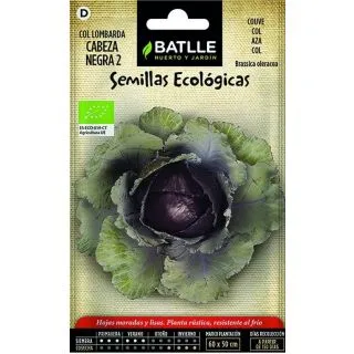 Compra COL LOMBARDA CABEZA NEGRA 2 ECOLÓGICA (100 gr.). en la tienda online Fito Agrícola