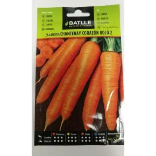 Compra ZANAHORIA CHANTENAY DE CORAZON ROJO 2 (10 gr.). en la tienda online Fito Agrícola