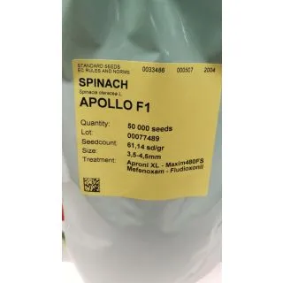 Compra ESPINACA APOLLO F1 BABY LEAF (50.000 Semillas). en la tienda online Fito Agrícola