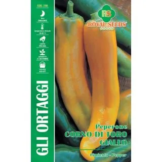 Compra PIMIENTO CUERNO DE TORO AMARILLO (2 gr.). en la tienda online Fito Agrícola