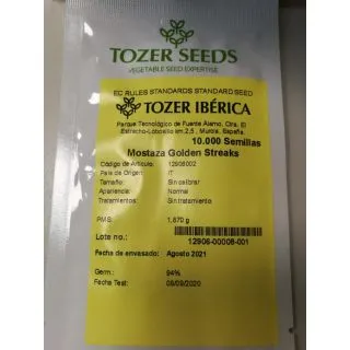 Compra MOSTAZA GOLDEN STREAKS BABY LEAF (10.000 Semillas) en la tienda online Fito Agrícola