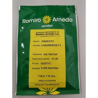 Compra PIMIENTO CABAÑEROS F1 (5.000 Semillas) en la tienda online Fito Agrícola