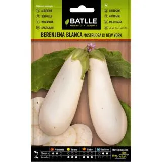 Compra BERENJENA BLANCA MONSTRUOSA DE NEW YORK (100 gr.). en la tienda online Fito Agrícola