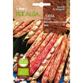 Compra JUDÍA LENGUA DE FUEGO NANO BIO (500 gr.). en la tienda online Fito Agrícola