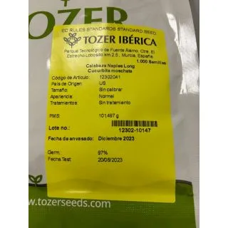 Compra CALABAZA NAPLES LONG (1.000 Semillas). en la tienda online Fito Agrícola