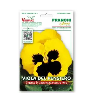 Compra PENSAMIENTO GIGANTE SUIZO GIALLO CENTRO NERO (10 gr.). en la tienda online Fito Agrícola