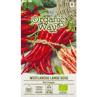 Compra PIMIENTO WESTLANDSE LANGE RODE ECOLÓGICO (0,2 gr. - Cerca de 25 Semillas). en la tienda online Fito Agrícola